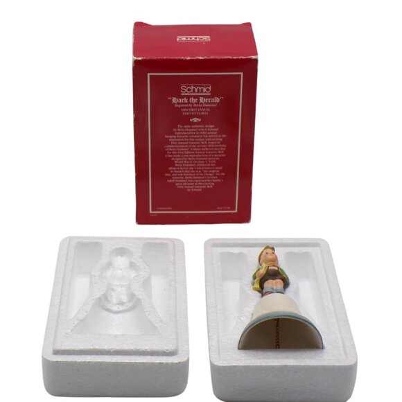 VTG Hummel Schmid 1984 First Annual Statuette-Bell " HARK THE HERALD" Boy *READ* - Picture 9 of 9